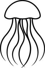 black silhouette of a mushroom