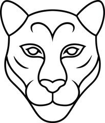 vector illustration of a wolf head