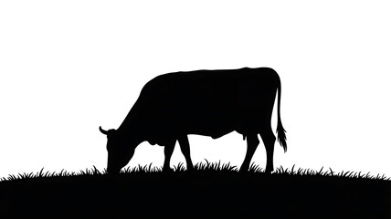 cow silhouette vector