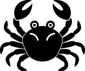 Crab Silhouette Vector Illustration