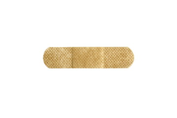 One adhesive plaster lies on a white background.