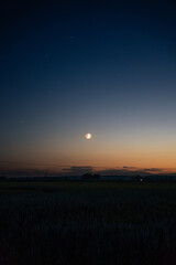 sunset over the lake