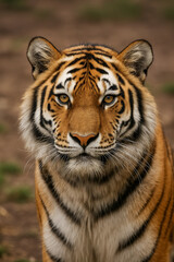 Fototapeta premium Portrait of a Siberian tiger
