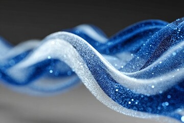 Abstract Sparkling Waves and Gentle Swirls in Blue and White Texture for Dynamic Visual Presentation