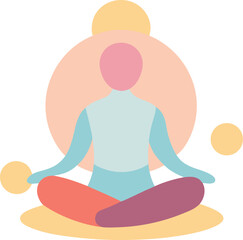 Meditation and Mental Growth Vector Icons