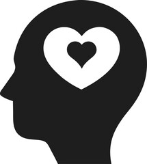 Meditation and Mental Growth Silhouette Icon