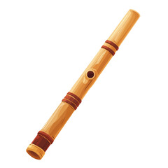 Flat 2D Bassoon Reed illustration, vector graphic in icon style, on white background