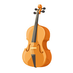 Fototapeta premium 2D flat vector illustration of a Cello Rosin in icon style, isolated on white background