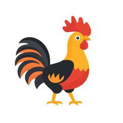 Minimal flat vector of a Cassican, 2D icon-style illustration on white background