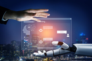 AI powers the image generator interface by transforming prompt, image, and generator functions into...