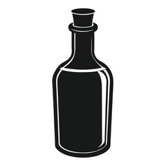Vintage Glass Bottle with Cork