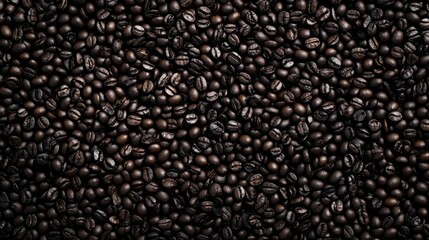 a pile of coffee beans on a table