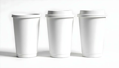 white plastic cups