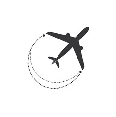 Airplane flight path