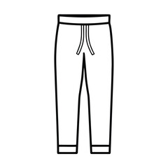 modern sweatpants vector design