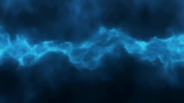 Dynamic blue energy wave motion creating mesmerizing effect with vibrant patterns