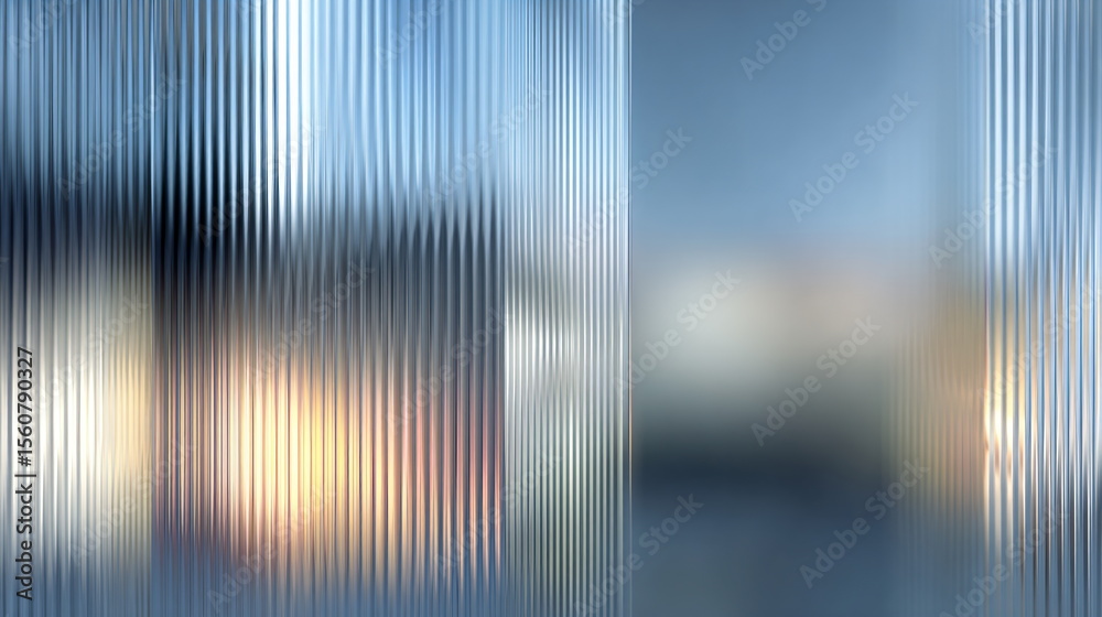 Fototapete abstract metallic background with vertical silver light strips. modern technology pattern for digita