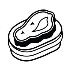 peanut butter sketch vector art