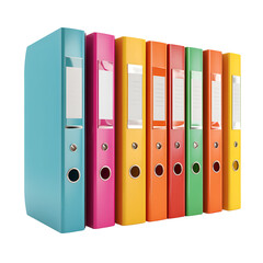 Office folders isolated