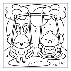 Cute Farm Animal Coloring Pages for Kids – Bold and Easy Line Art Printables