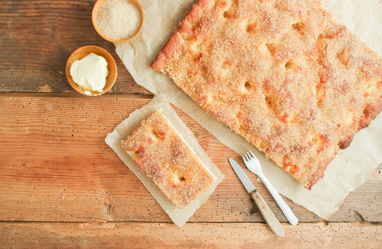 St&uuml;ck Zuckerkuchen Butterkuchen 