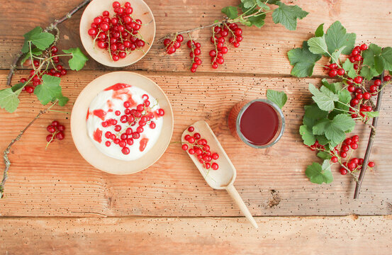Rote Johannisbeeren Vitamine Rot Beeren Dessert Gerichte 