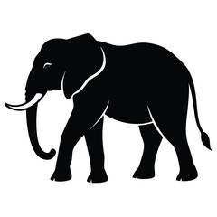 Fototapeta premium Majestic Elephant Silhouette