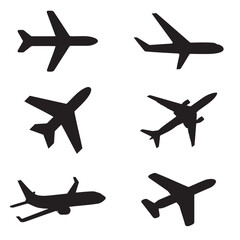 set of aircraft silhouettes