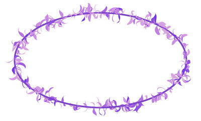 Vine Decor. Leaf frame 3d rendering.