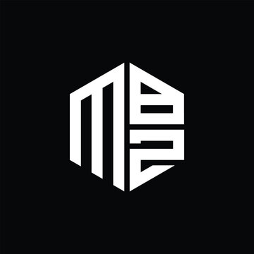 MBZ logo MBZ icon MBZ monogram MBZ letter minimalist Circle flat Unique modern abstract logo design.