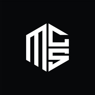 MCS logo MCS icon MCS monogram MCS letter minimalist Circle flat Unique modern abstract logo design.