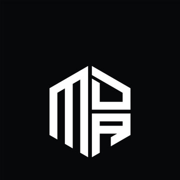 MDA logo MDA icon MDA monogram MDA letter minimalist Circle flat Unique modern abstract logo design.