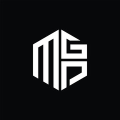 MGP logo MGP icon MGP monogram MGP letter minimalist Circle flat Unique modern abstract logo design.