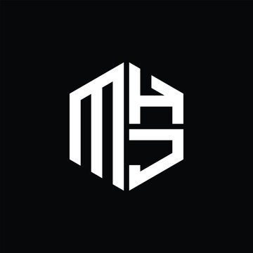 MHJ logo MHJ icon MHJ monogram MHJ letter minimalist Circle flat Unique modern abstract logo design.