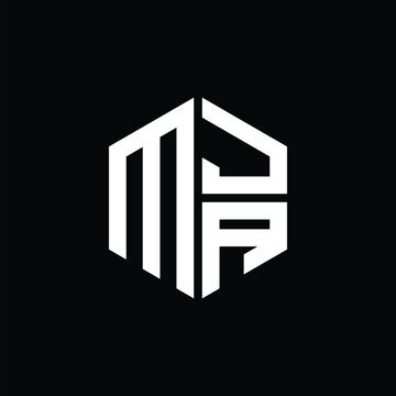 MJA logo MJA icon MJA monogram MJA letter minimalist Circle flat Unique modern abstract logo design.