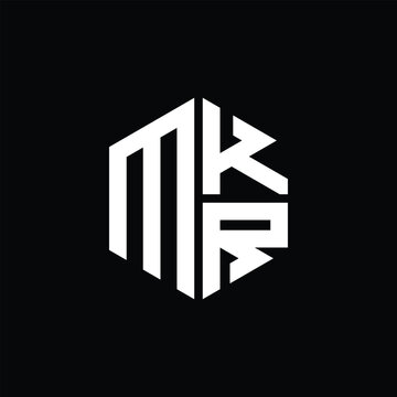 MKR logo MKR icon MKR monogram MKR letter minimalist Circle flat Unique modern abstract logo design.