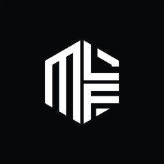 MLF logo MLF icon MLF monogram MLF letter minimalist Circle flat Unique modern abstract logo design.