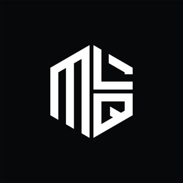 MLQ logo MLQ icon MLQ monogram MLQ letter minimalist Circle flat Unique modern abstract logo design.
