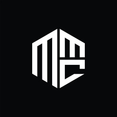 MMC logo MMC icon MMC monogram MMC letter minimalist Circle flat Unique modern abstract logo design.