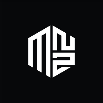 
MNZ logo MNZ icon MNZ monogram MNZ letter minimalist Circle flat Unique modern abstract logo design.