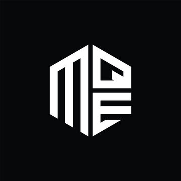 
MQE logo MQE icon MQE monogram MQE letter minimalist Circle flat Unique modern abstract logo design.