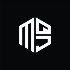 MQJ logo MQJ icon MQJ monogram MQJ letter minimalist Circle flat Unique modern abstract logo design.
