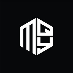 
MQY logo MQY icon MQY monogram MQY letter minimalist Circle flat Unique modern abstract logo design.