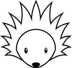 vector illustration of a black silhouette of a bird