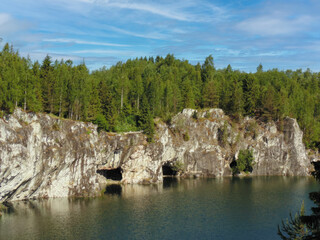 Breathtaking Views of Ruskeala Mountain Park: Nature's Masterpiece in Karelia