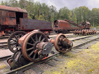 Russia. Central Museum of Railway Transport near St. Petersburg