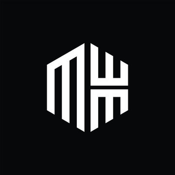 MWM logo MWM icon MWM monogram MWM letter minimalist Circle flat Unique modern abstract logo design.