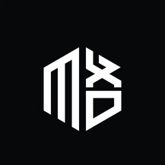 MXO logo MXO icon MXO monogram MXO letter minimalist Circle flat Unique modern abstract logo design.