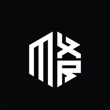 MXR logo MXR icon MXR monogram MXR letter minimalist Circle flat Unique modern abstract logo design.