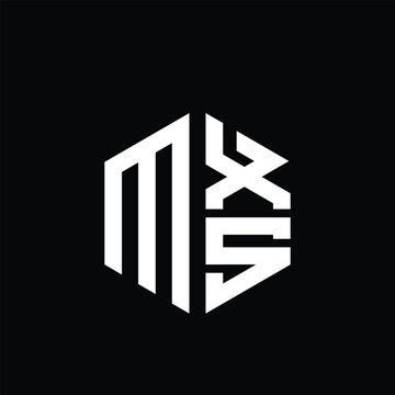 MXS logo MXS icon MXS monogram MXS letter minimalist Circle flat Unique modern abstract logo design.